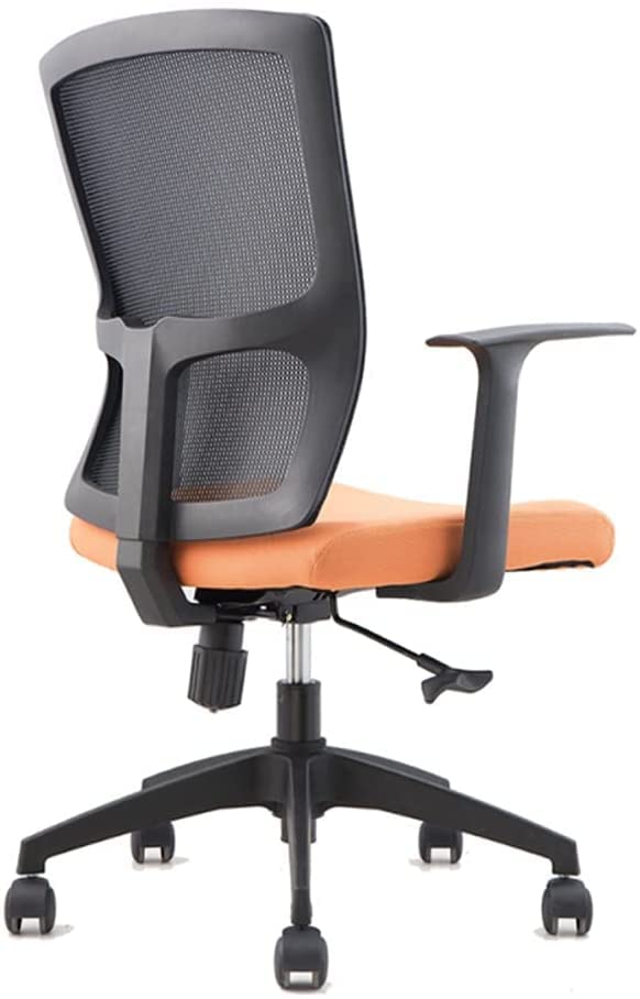 Ergonomic Office Chair with Adjustable Height, Lumbar Support & Swivel - Black Computer Desk Chair for Home & Office Workspaces