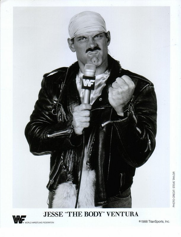 1988 Jesse 'The Body' Ventura Wrestling Collectible - Vintage WWE Memorabilia for Fans & Collectors - Perfect for Display in Man Caves, Sports Bars & Memorabilia Rooms