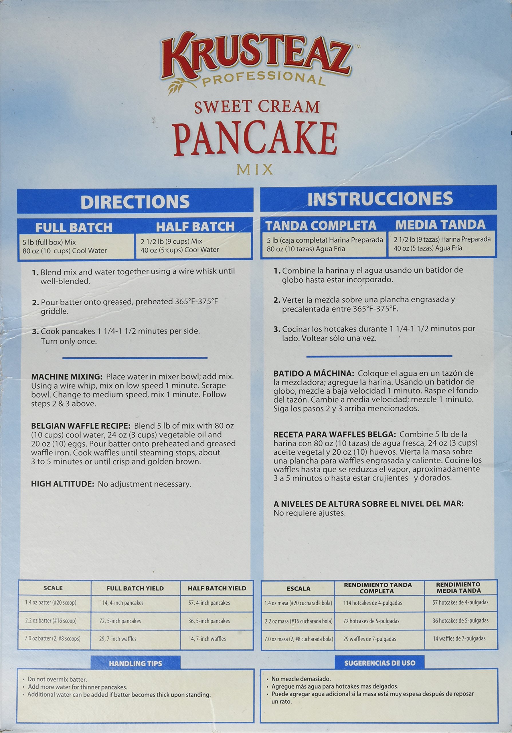 Krusteaz Sweet Cream Pancake Mix - 5 lb (Just Add Water) | Fluffy & Delicious Pancakes for Breakfast, Brunch, or Family Gatherings