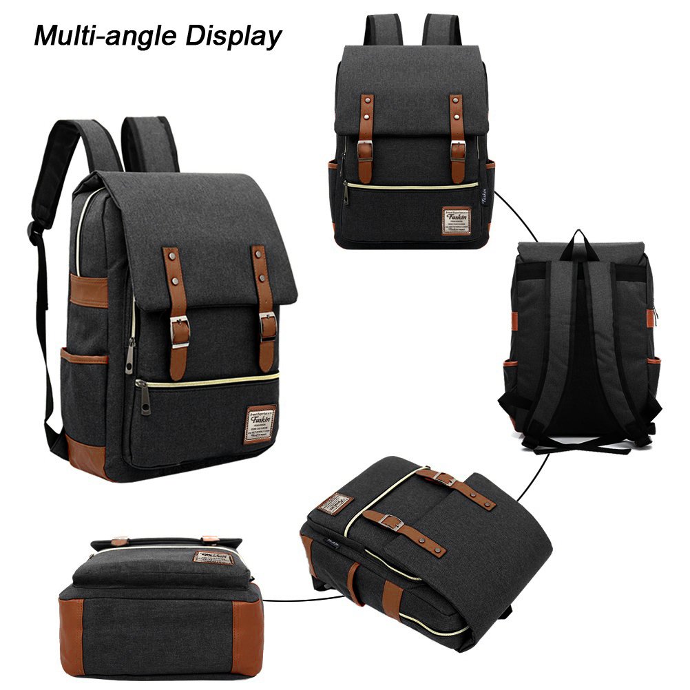 Unisex Professional Slim Business Laptop Backpack - Waterproof & Dustproof Travel Rucksack with Tear-Resistant Design for MacBook & Tablet (Dark Grey) | Perfect for Office Commute, College Campus & Business Trips