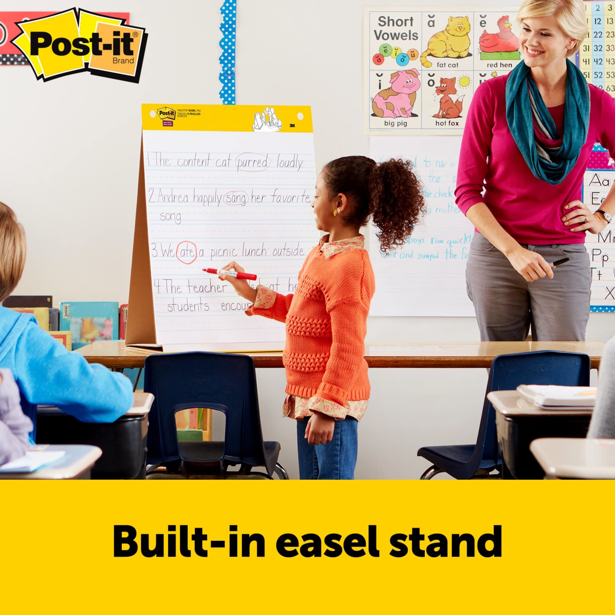 Post-it Super Sticky Easel Pad - 20x23 Inches, 1 Pad with 20 Sheets - Perfect for Virtual Teaching & Online Learning - White - Ideal for Classroom Presentations, Brainstorming Sessions & Home Office Organization