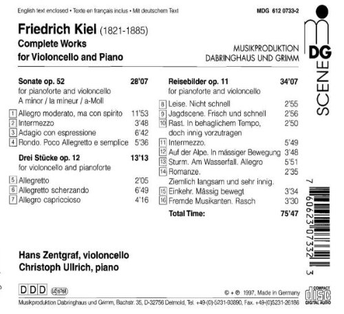 Kiel: Complete Works for Violoncello and Piano, Vol.1 | Classical Cello Music Collection | Perfect for Concerts, Practice & Romantic Evenings