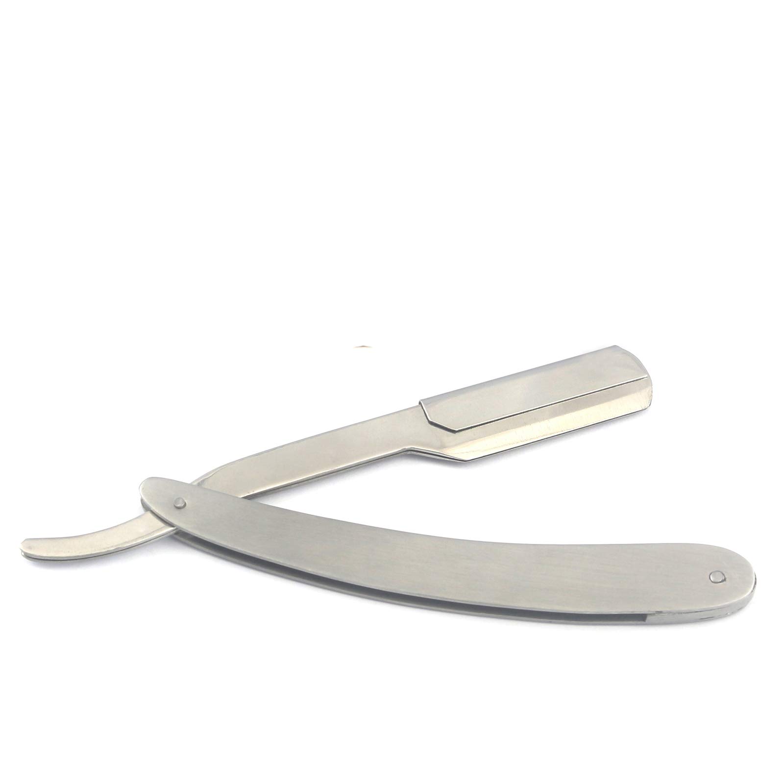 Professional Stainless Steel Barber Straight Edge Razor - Easy Blade Replacement for Close Shaving - Men's Manual Shaver for Barbershops & Home Grooming - Perfect for Smooth Shaves & Beard Trimming
