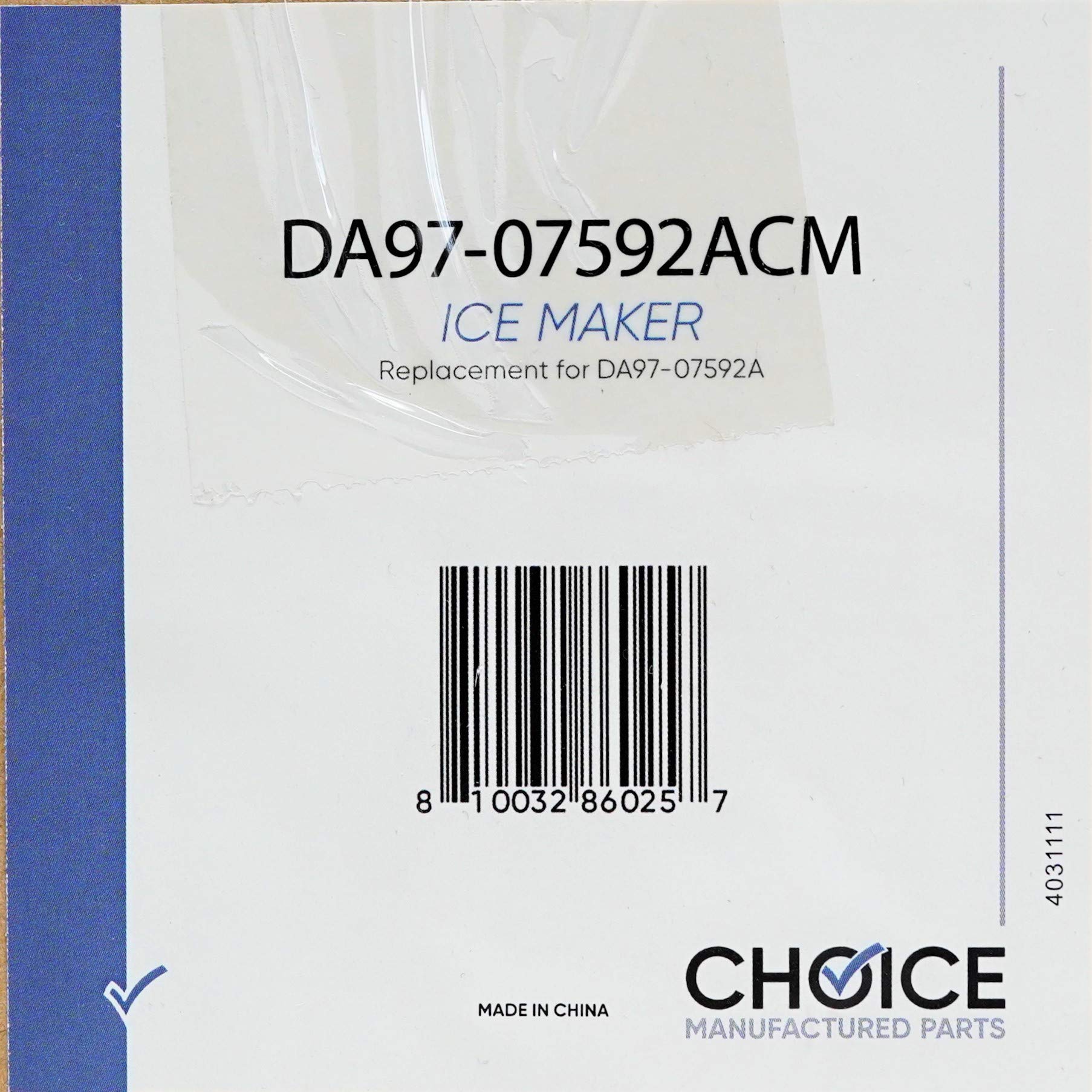 Original Samsung DA97-07592A Icemaker Assembly - 12-Wire Replacement Part for Samsung Refrigerators | Perfect for Ice Maker Repair & Maintenance