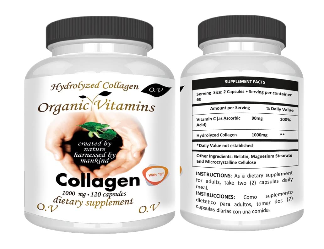 Pure 1000mg Collagen Supplement - 120 Capsules | 100% Natural & Strongest Collagen Formula | 3X More Effective | Best for Joint, Skin & Hair Health | Ideal for Daily Wellness & Anti-Aging Routine