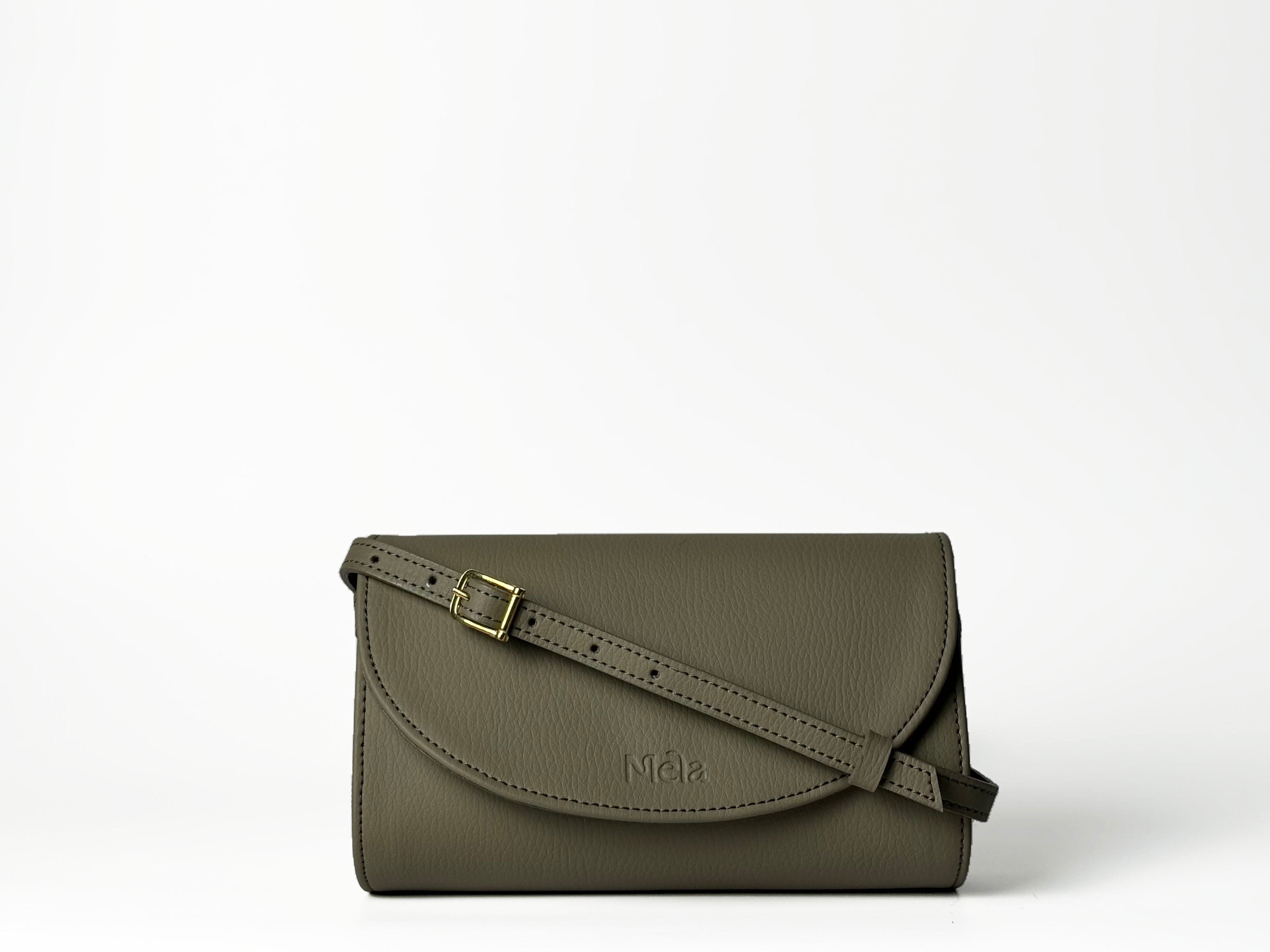 Marlee Apple Leather Vegan Crossbody Bag for Women | Eco-Friendly Pistachio Green Purse | Perfect for Work, Travel, and Everyday Use