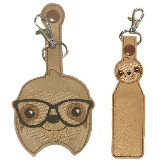 Sloth Hand Sanitizer Holder & Lip Balm Holder - Cute Animal Shaped Sanitizer Clip for Purse, Backpack, Keychain - Perfect for Travel, School, Office, and Everyday Use