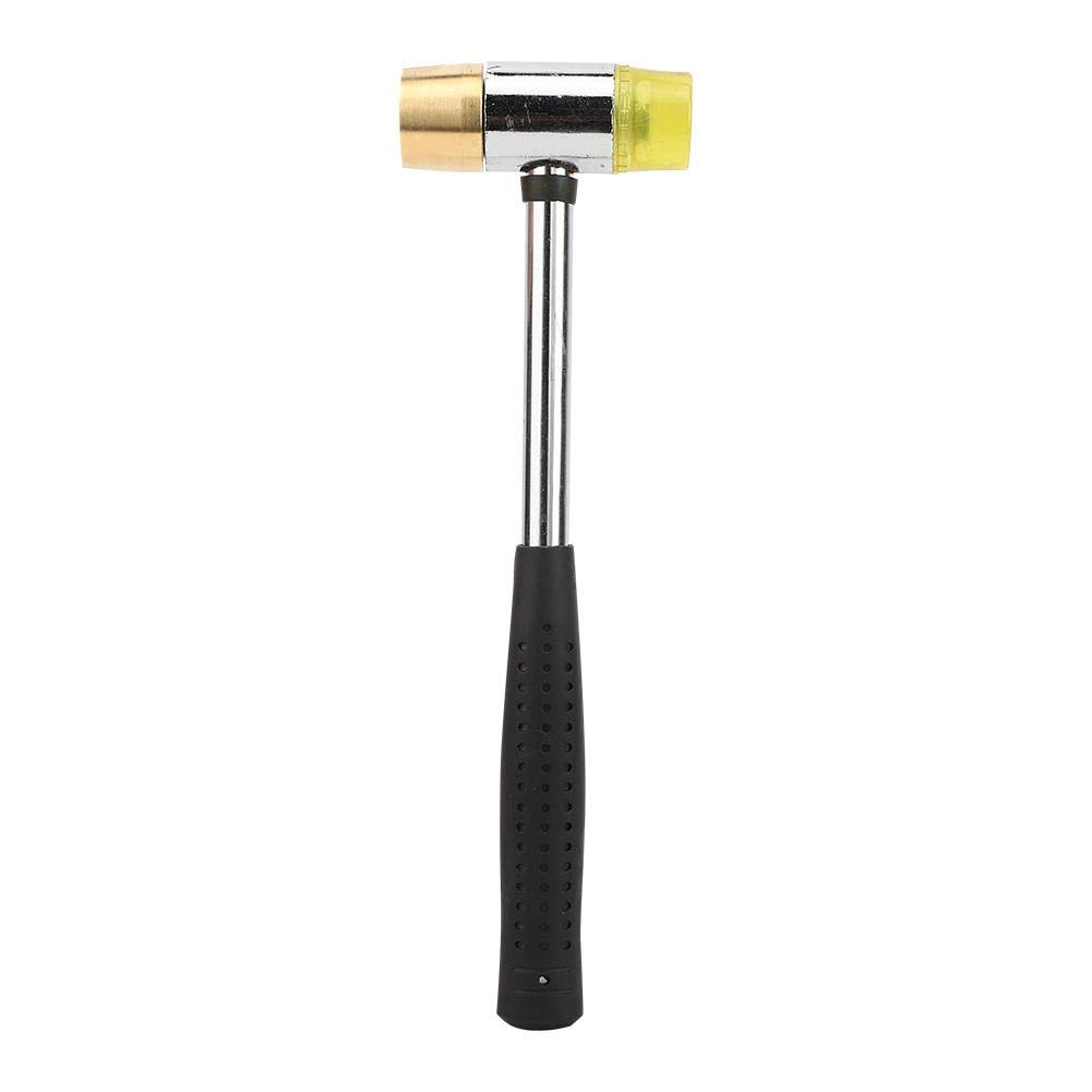 Professional Guitar Fret Hammer - Double Head Luthier Tool with Brass & Rubber Tips for Guitar, Bass, Mandolin & Ukulele Repair | Perfect for Instrument Setup, Maintenance & DIY Projects