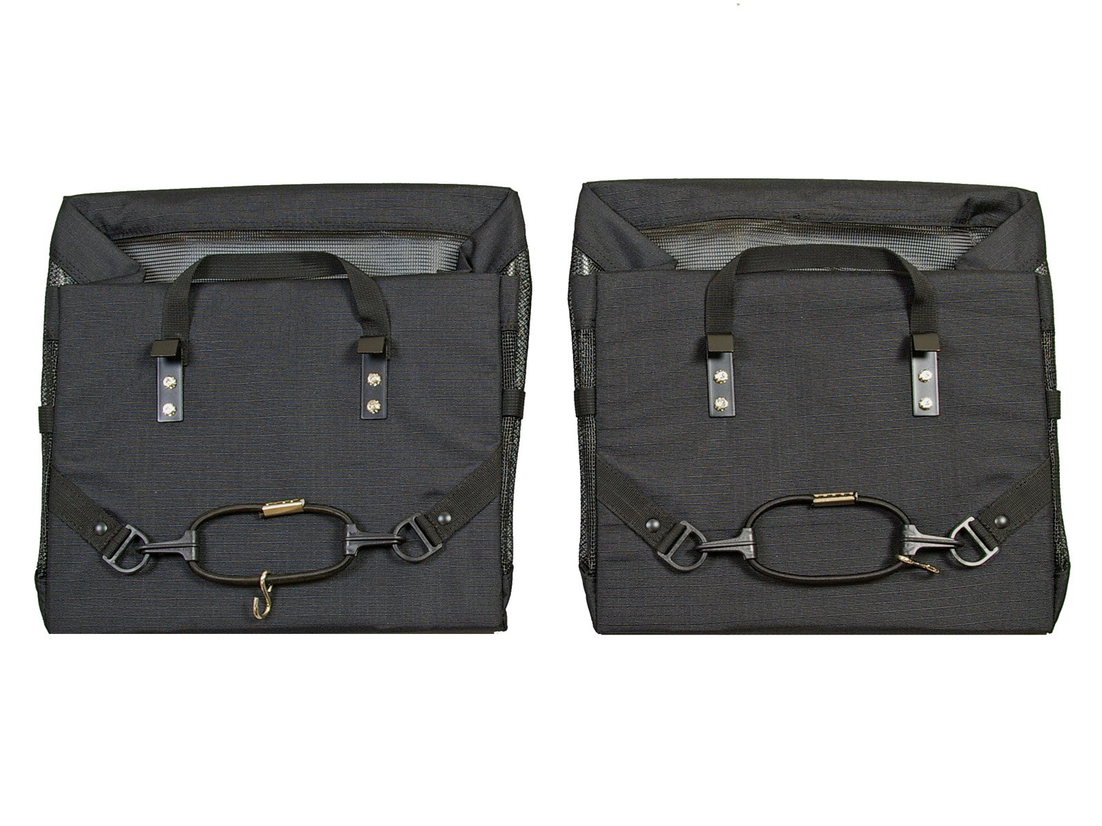 Bushwhacker Omaha Foldable Bicycle Panniers – Waterproof Bike Rack Bags & Basket for Groceries – Easy 3-Point Mounting System – Rear Bike Bags for Commuting, Shopping & Outdoor Adventures – Perfect for Urban Cycling, Farmers Market Trips & Daily Errands