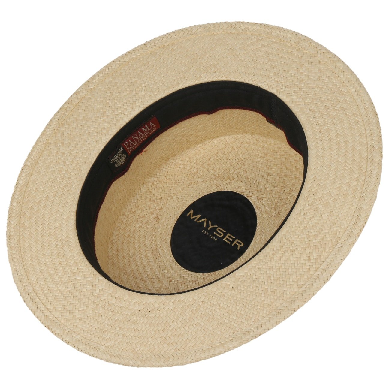 Premium Gondolo Panama Hat by Mayser - Handwoven Straw Fedora for Men & Women - Sun Protection Summer Hat for Beach, Travel & Outdoor Activities