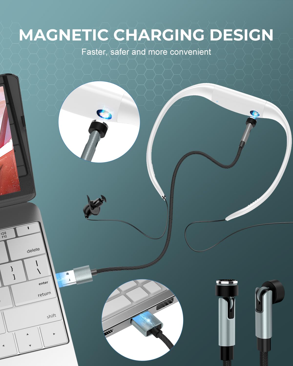 Tayogo IPX8 Waterproof MP3 Headphones for Swimming - 8GB Ultralight Swimming Headset with 20H Playtime, Underwater Music Player for Lap Swimming, Pool Workouts & Aquatic Exercise