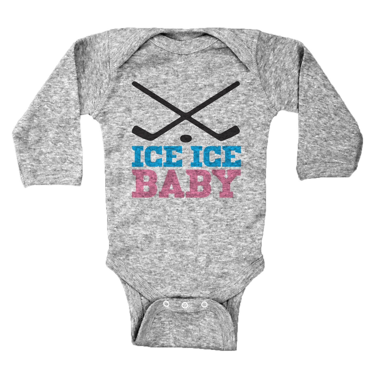 Baffle Baby Bodysuit - Funny Onesies Brand Compatible Romper for Girls | Ice Ice Baby Design in Blue & Pink | Perfect for Playdates, Photoshoots & Everyday Wear