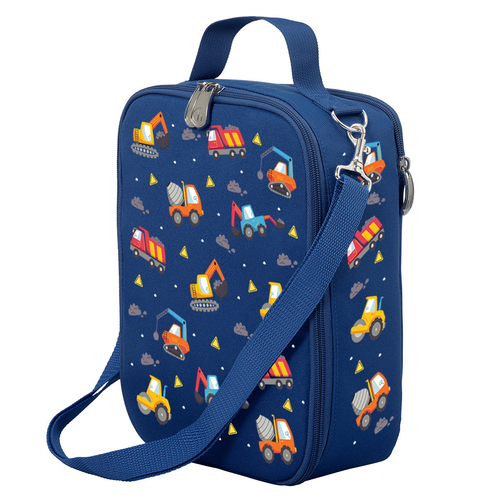 Large Insulated Jumbo Trucks Lunch Bag for Kids - Perfect for School, Work, and Picnics