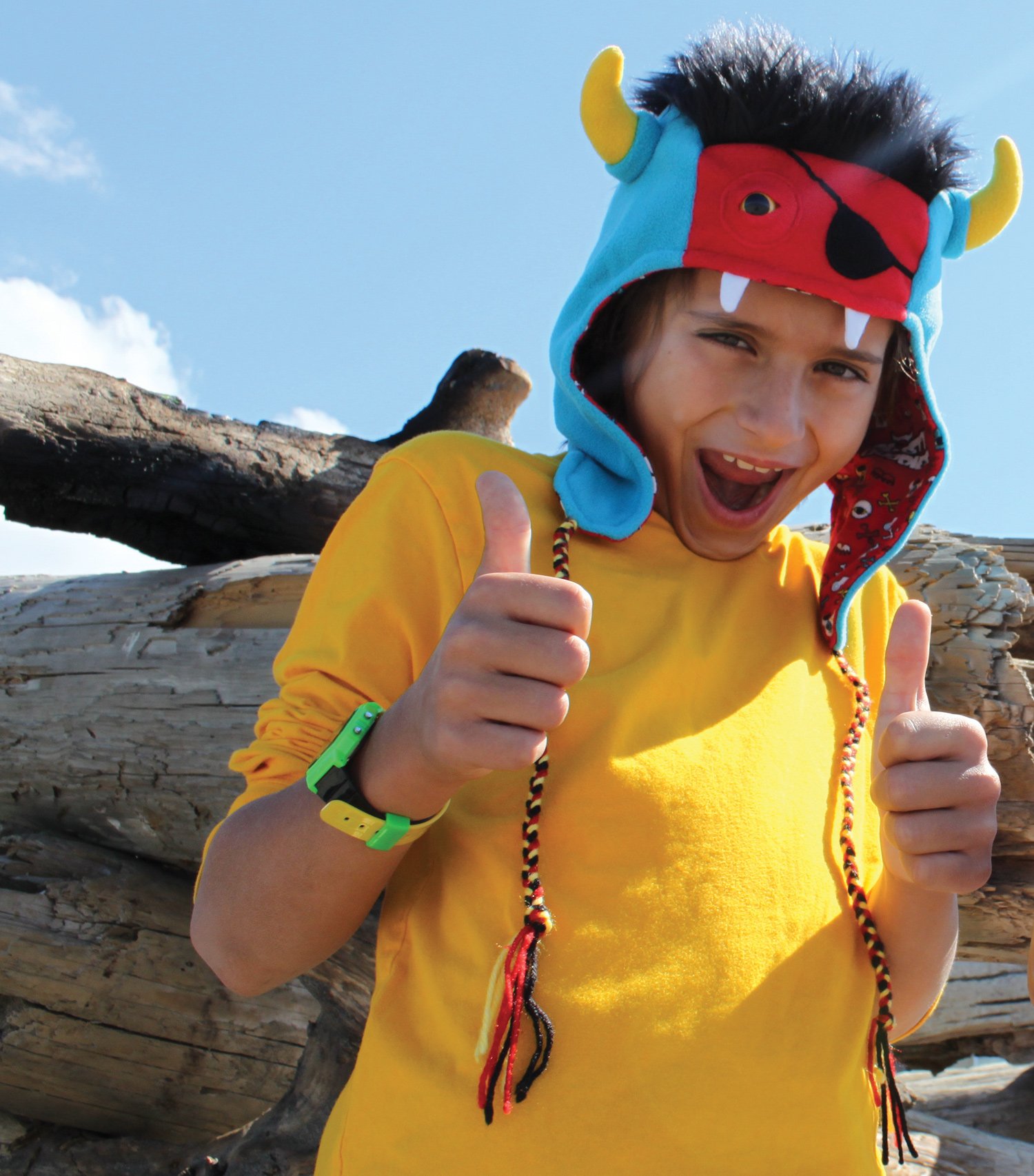 Pirate Zorlag Fleece Monster Hat for Adults - Warm Winter Costume Accessory for Halloween, Cosplay, and Themed Parties