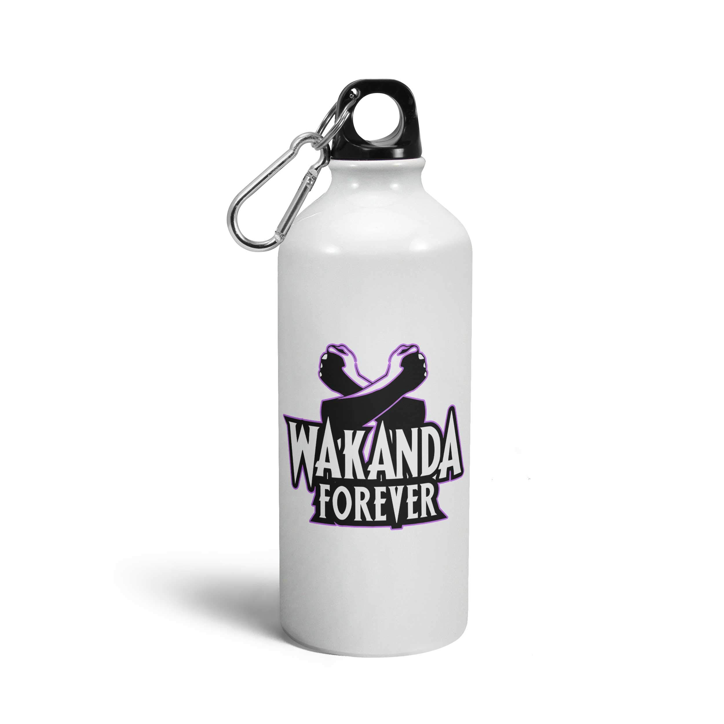 Tee Mafia® Black Panther: Wakanda Forever Water Bottle | Avengers Themed Sipper Bottle | 600ml Multi-Color Printed Design - Perfect for Marvel Fans, Gym, School & Outdoor Activities