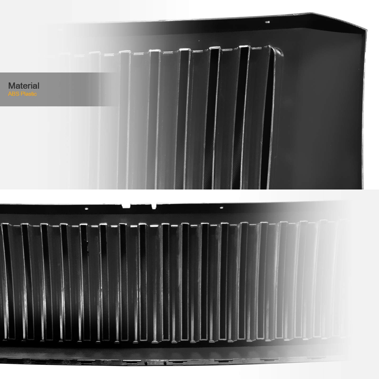 2007-2014 Ford Expedition Vertical Front Hood Bumper Grille Replacement - Glossy Black Finish for Enhanced Style & Protection | Perfect for Off-Roading, Car Shows & Daily Driving