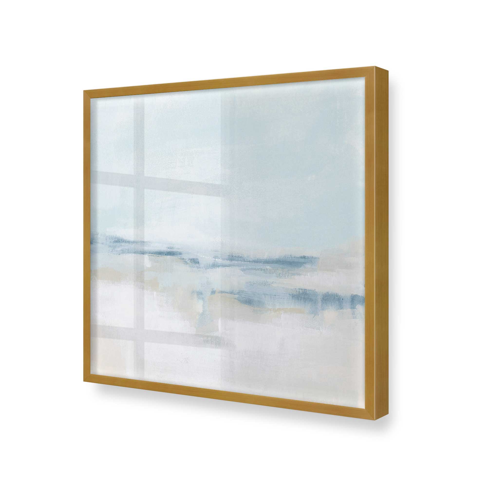 Cloudy Shoreline Hues II Print - Coastal Wall Art Decor for Beach House, Living Room & Office - Perfect for Nautical & Boho Home Decor