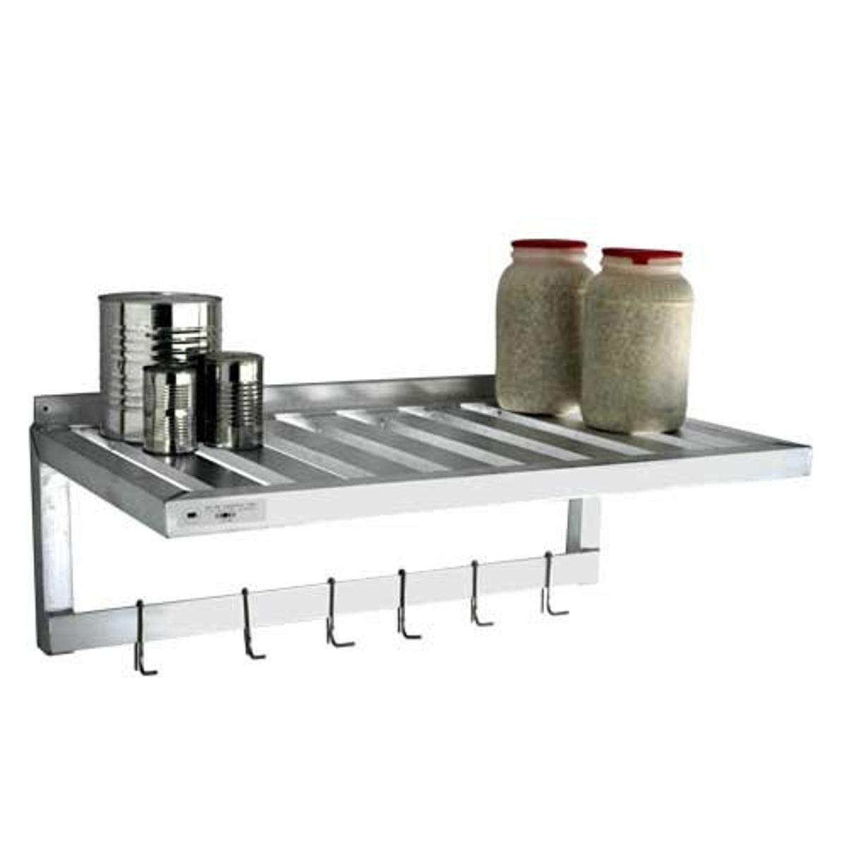 Newage Industrial 1122PR T-Bar Wall Shelf & Pot Rack - 20