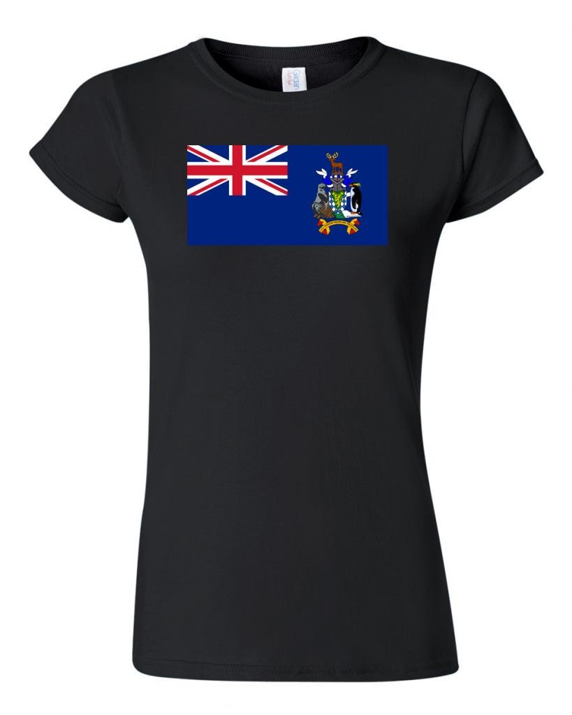 Junior South Georgia & The South Sandwich Islands Country Flag Novelty T-Shirt - Fun Patriotic Kids Tee for School, Travel & National Pride Events