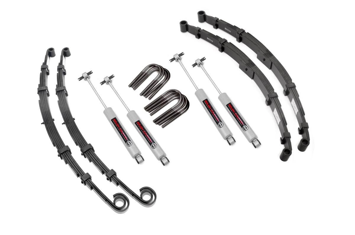 2.5 Inch Lift Kit for Jeep CJ 4WD (1955-1968) - Heavy Duty Suspension Upgrade - Part #60030 - Perfect for Off-Roading & Trail Adventures