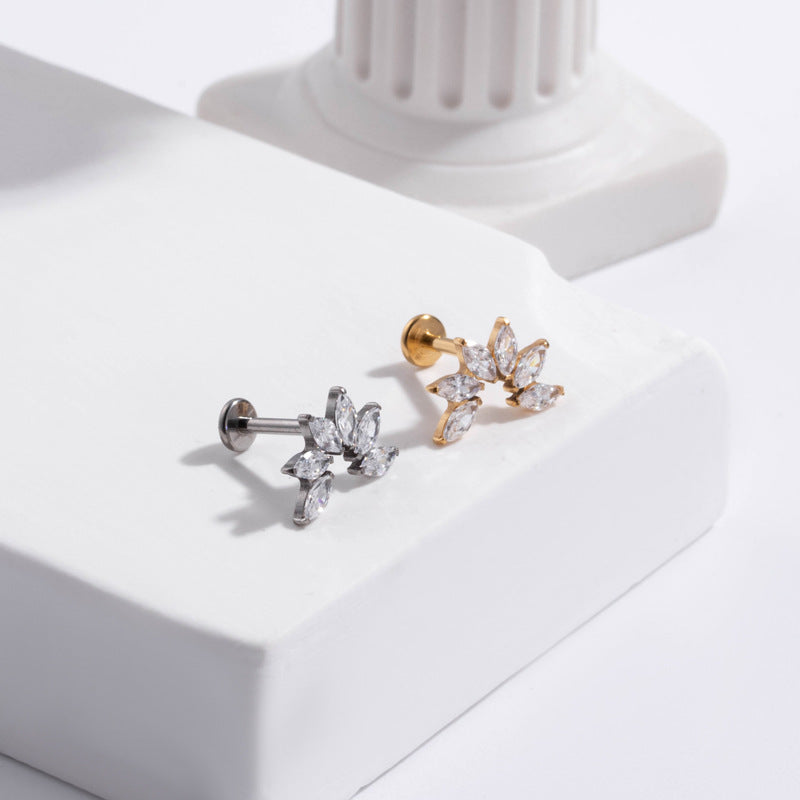 16G Cartilage Titanium Cross Earrings - Hypoallergenic Tiny Stud Earrings for Women | Perfect for Daily Wear, Gift Giving & Special Occasions
