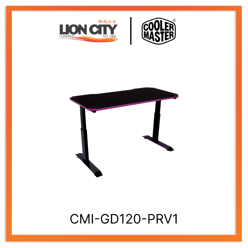 Cooler Master CMI GD120 PRV1 Gaming Desk with RGB LED Lighting & Large Mouse Pad - Perfect for PC Gaming, Streaming & Home Office Setup