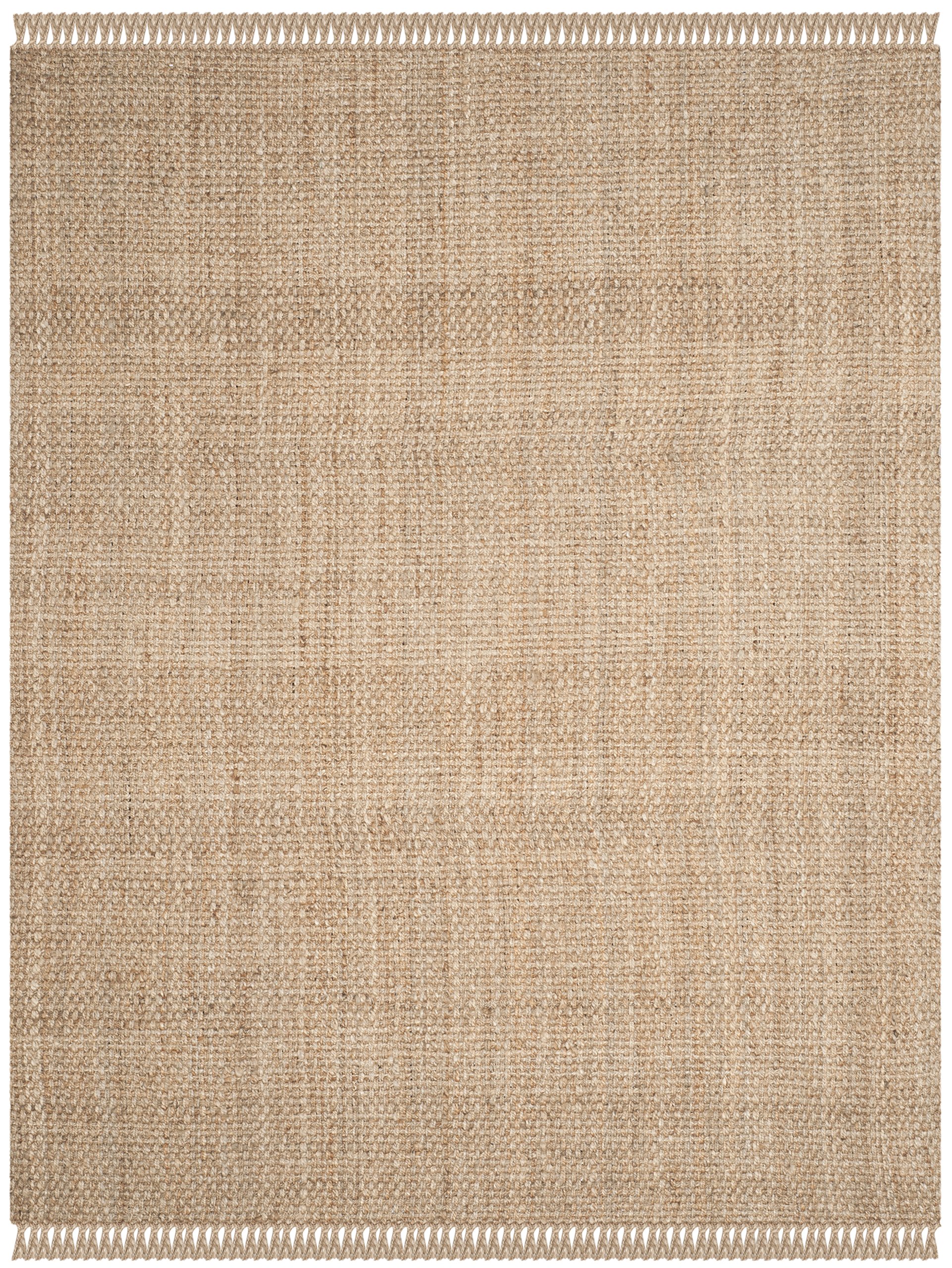 SAFAVIEH Natural Fiber Handmade Jute Area Rug 10' x 14' - Eco-Friendly Tassel Design for Living Room, Bedroom & High Traffic Areas | Durable Floor Covering for Home Decor (NF467A)