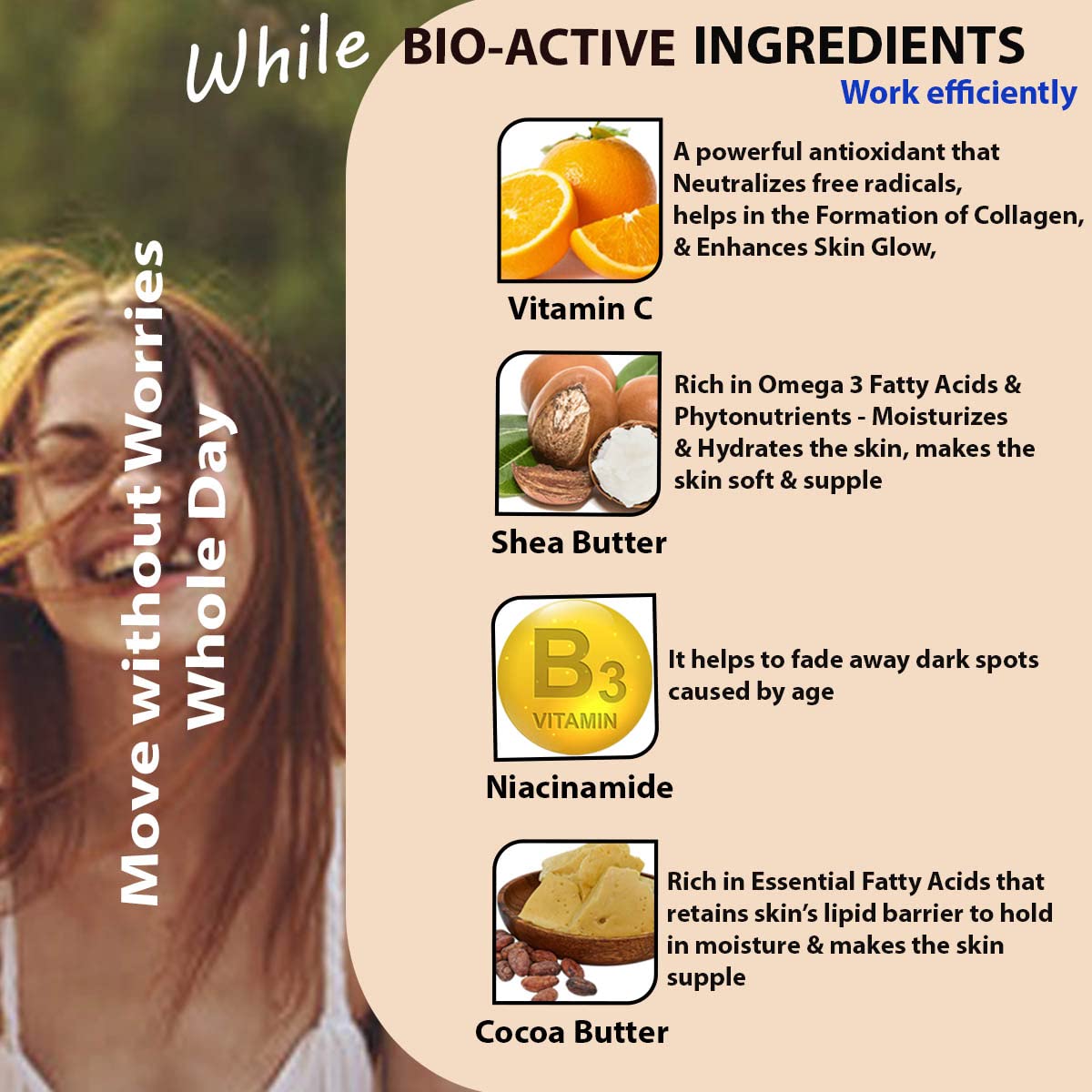 Urbaano Herbal Vitamin C Brightening Face Cream – Glowing, Smooth & Soft Skin Moisturizer for Women & Men – 50g | Day & Night Hydration for Radiant Complexion