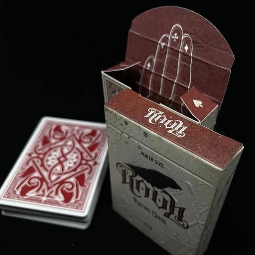 RAVN IIII Playing Cards - Premium Red Deck by Stockholm17 for Magic Tricks, Cardistry & Poker Games