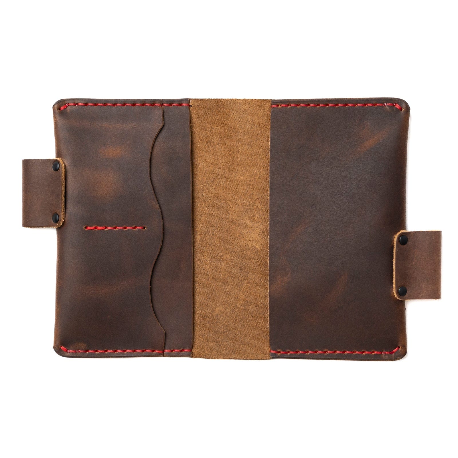 Premium Genuine Leather Moleskine Pocket Notebook Cover - Slim Protective Case for 3.5