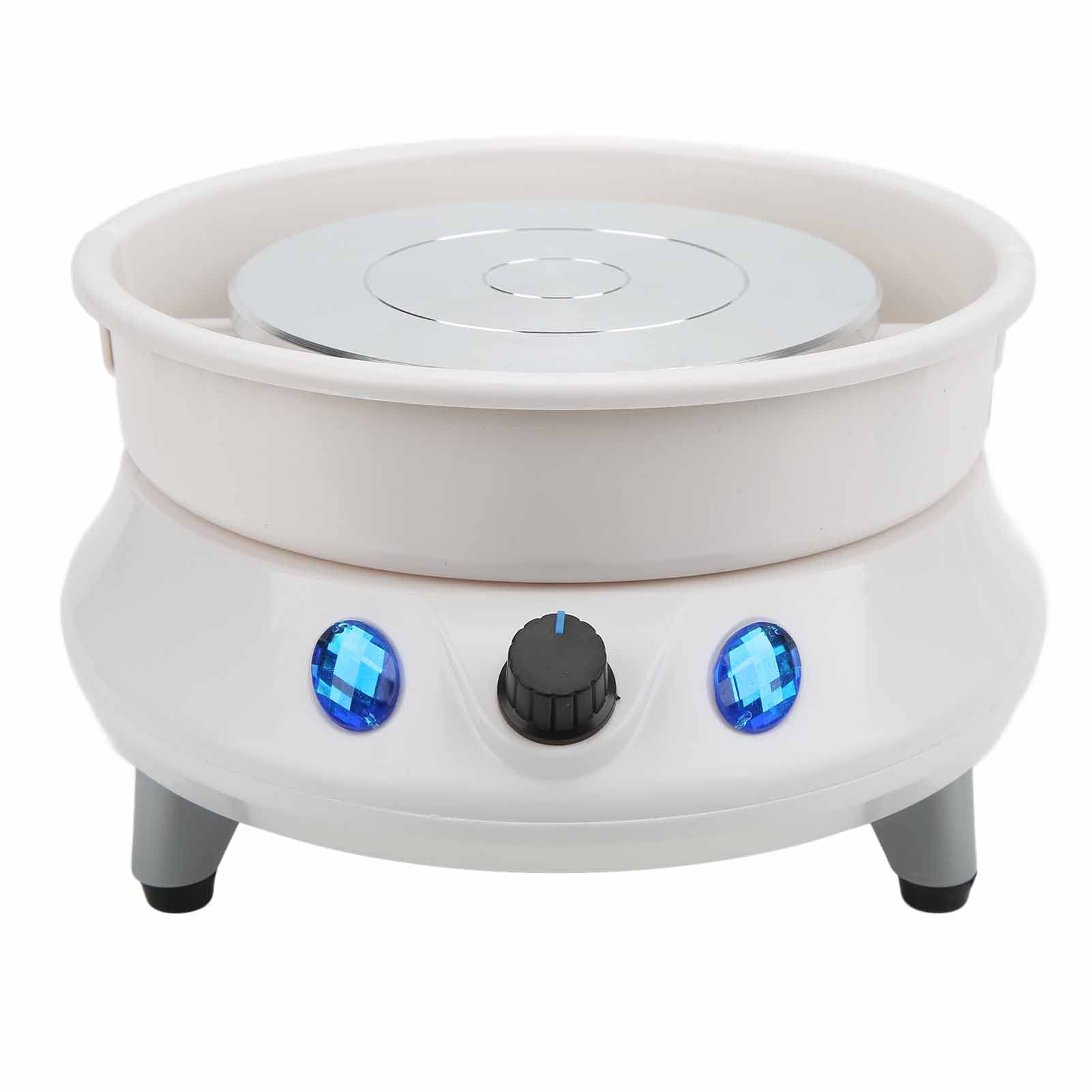 Electric Pottery Wheel Machine - 15cm Mini Ceramic Forming Tool with 2000 RPM & Detachable Basin for Clay Art, DIY Pottery Making - Perfect for Home Studio, Classroom & Ceramic Workshops (US)