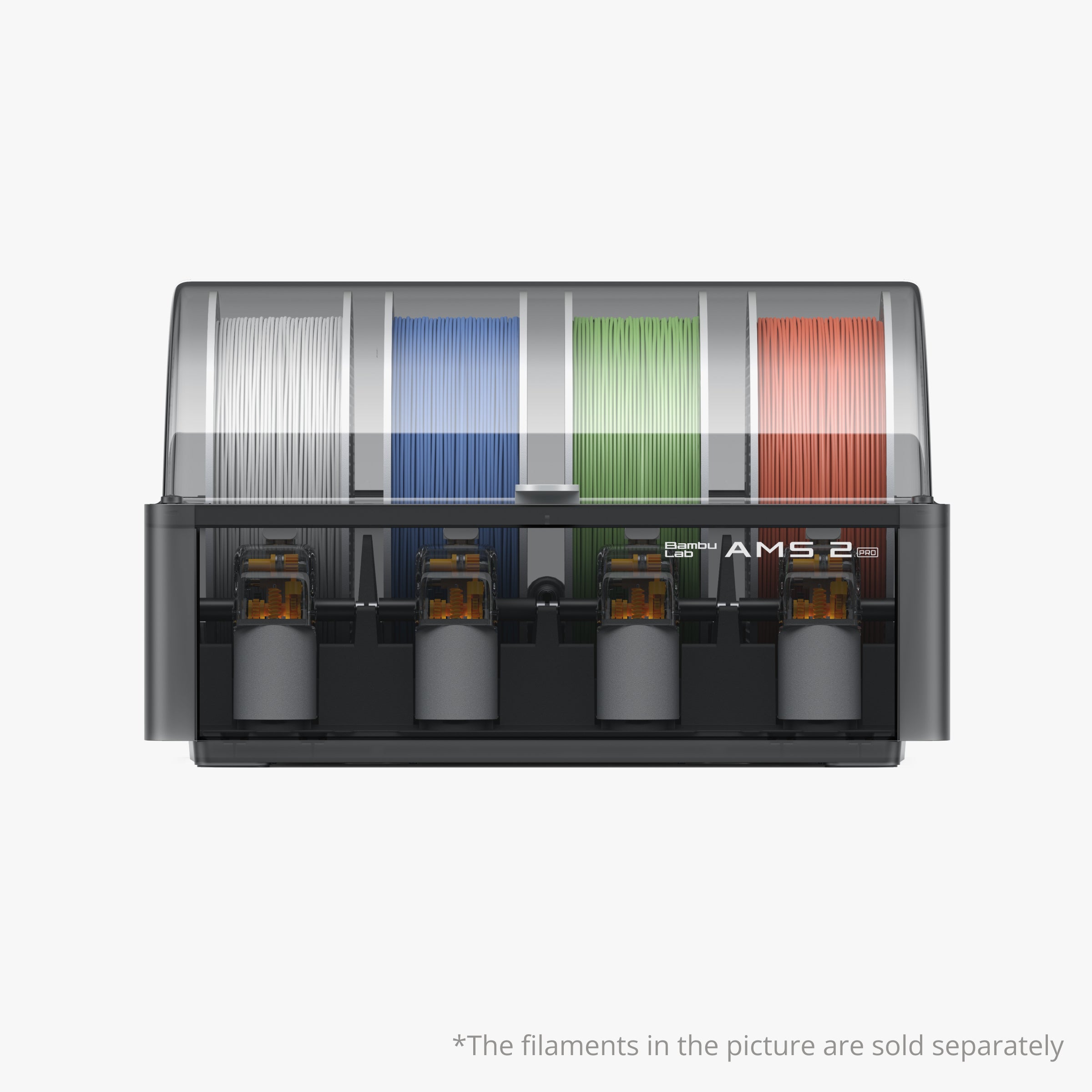 Bambu Lab AMS 2 Pro Automatic Material System - Multi-Color 3D Printing Filament Changer | Perfect for Professional 3D Printing, Multi-Material Projects & Automated Workflows
