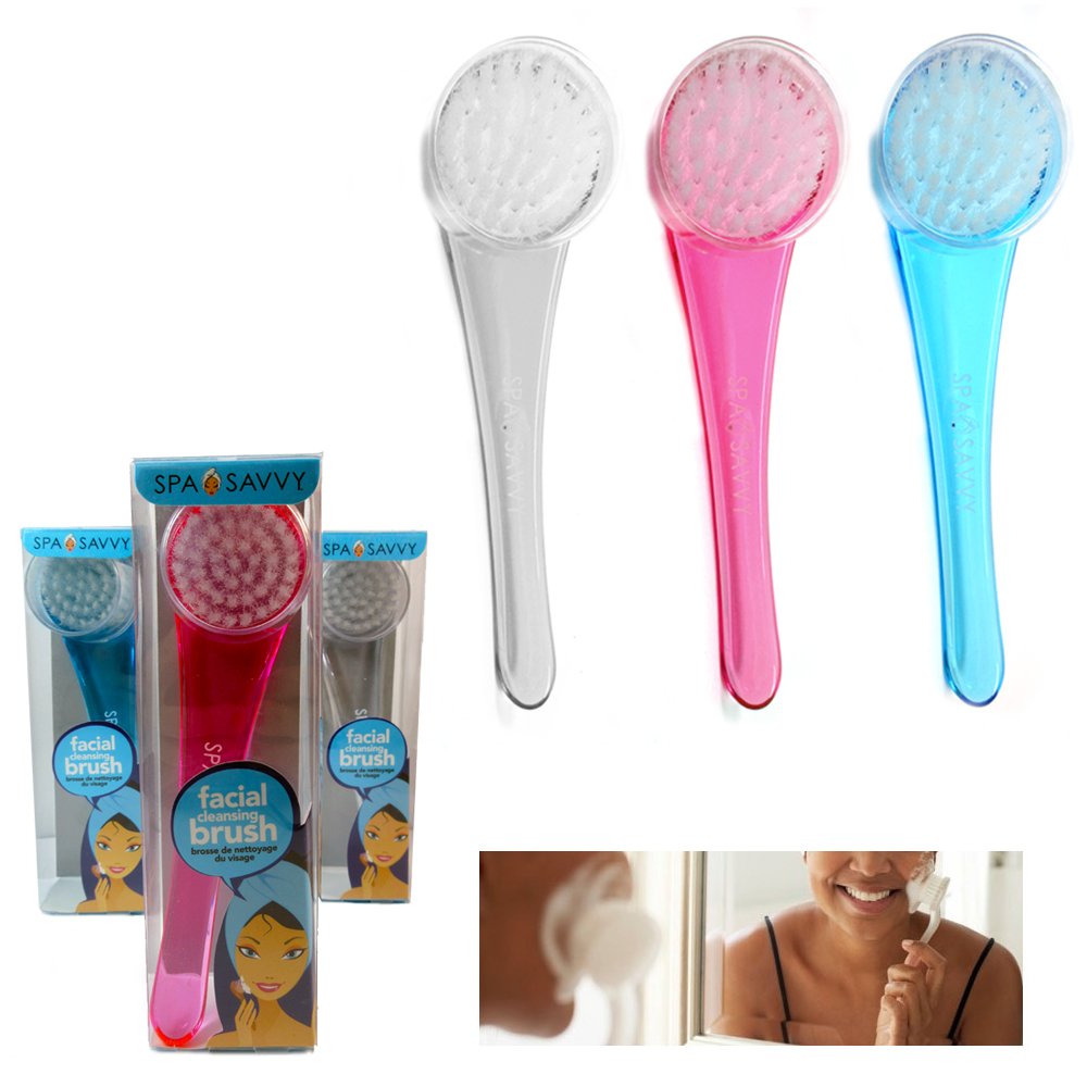 Electric Facial Cleansing Brush - Exfoliating & Massaging Skin Care Tool for Face & Body with Protective Cap | Perfect for Daily Spa & Skincare Routine