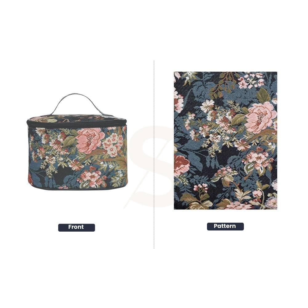 **Signare Women's Vanity Bag - Waterproof Toiletry & Makeup Travel Organizer with 14 Stylish Designs - Perfect for Travel, Gym, and Daily Essentials Storage**