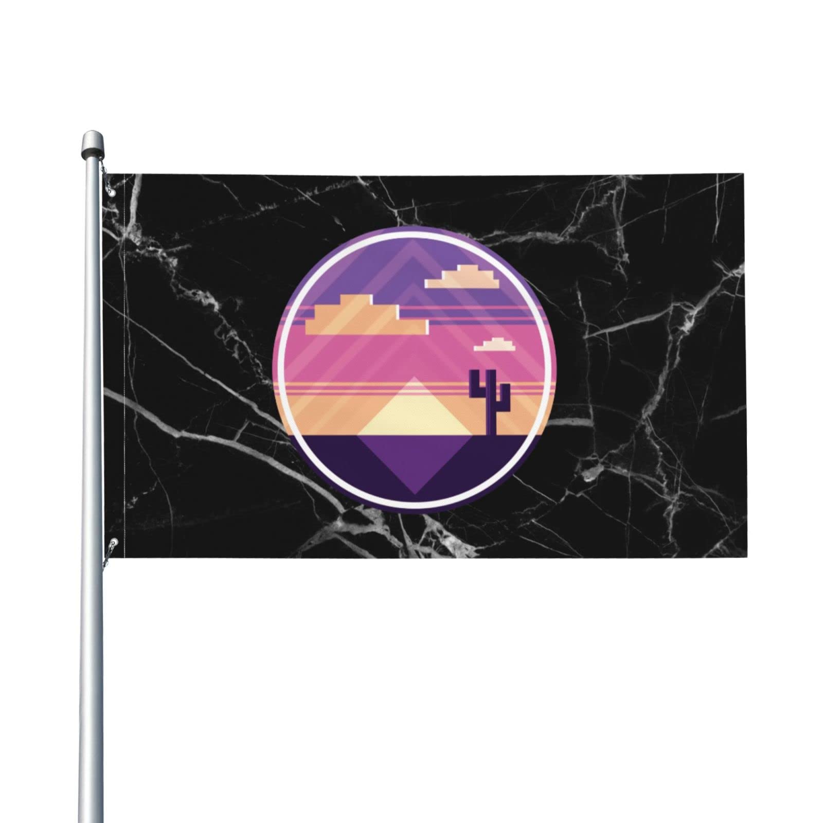 Veswiya Funny Desert Sunset Garden Flag - 3x5ft Outdoor Yard Banner for Home Decor | Perfect for Patio, Lawn & Seasonal Celebrations