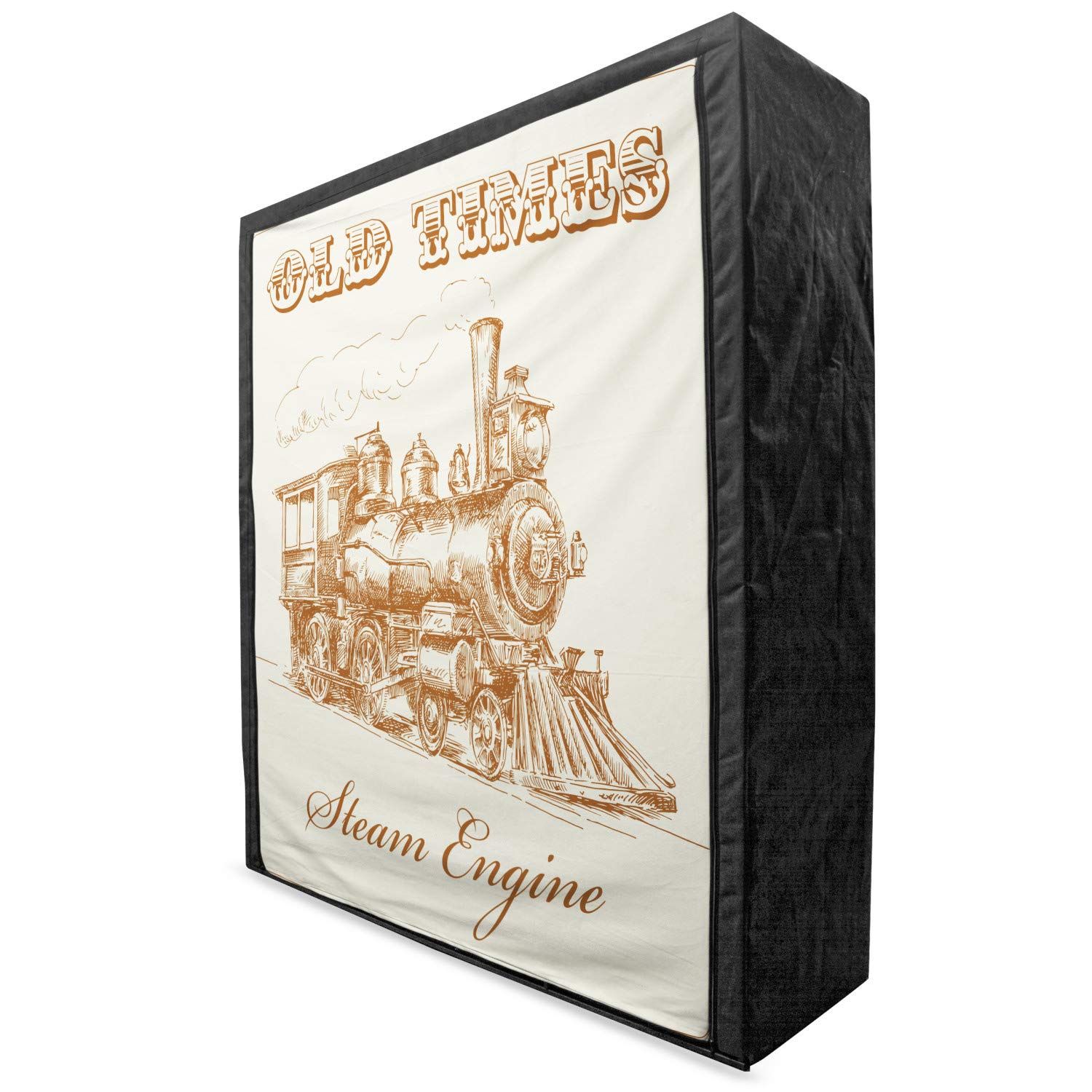 Ambesonne Vintage Steam Engine Fabric Wardrobe - 59