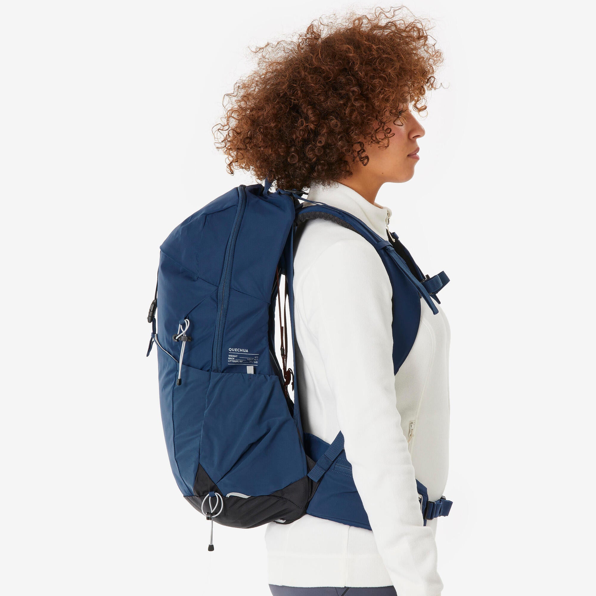 Quechua MH500 25L Lightweight Hiking Backpack for Men & Women - Water-Resistant Daypack for Outdoor Adventures, Camping & Travel