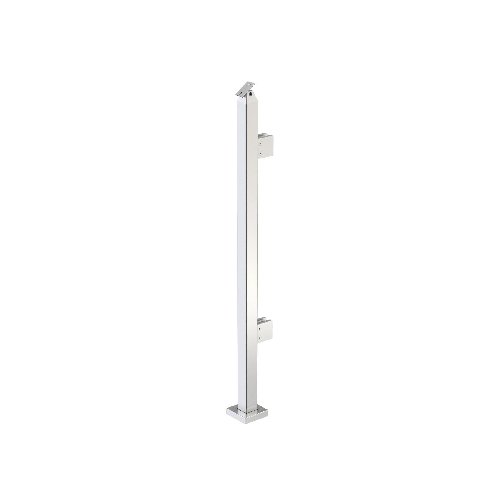 Stainless Steel 316 Heavy Duty Glass Railing Post - 36