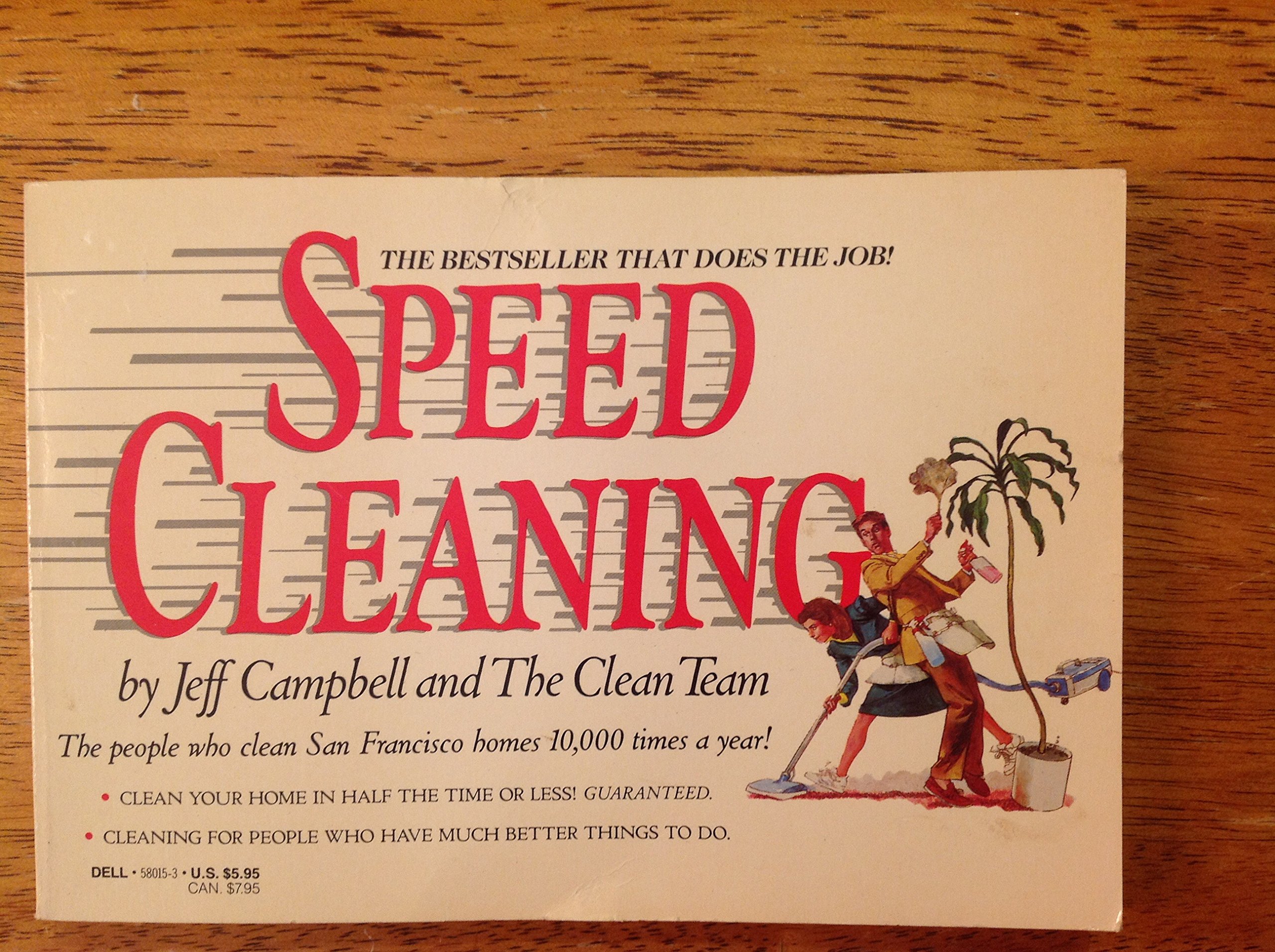 Speed Cleaning by Jeff Campbell - Fast & Efficient Home Cleaning Guide (1987) | Perfect for Busy Households & Quick Cleanups
