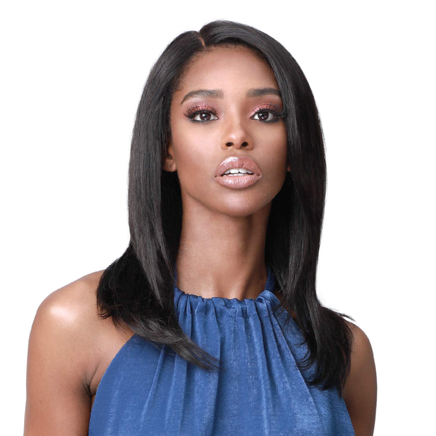 BOBBI BOSS Unprocessed 100% Human Hair 360 Lace Wig MHLF417 Dejah (Natural Black) - Perfect for Daily Wear, Cosplay & Special Occasions