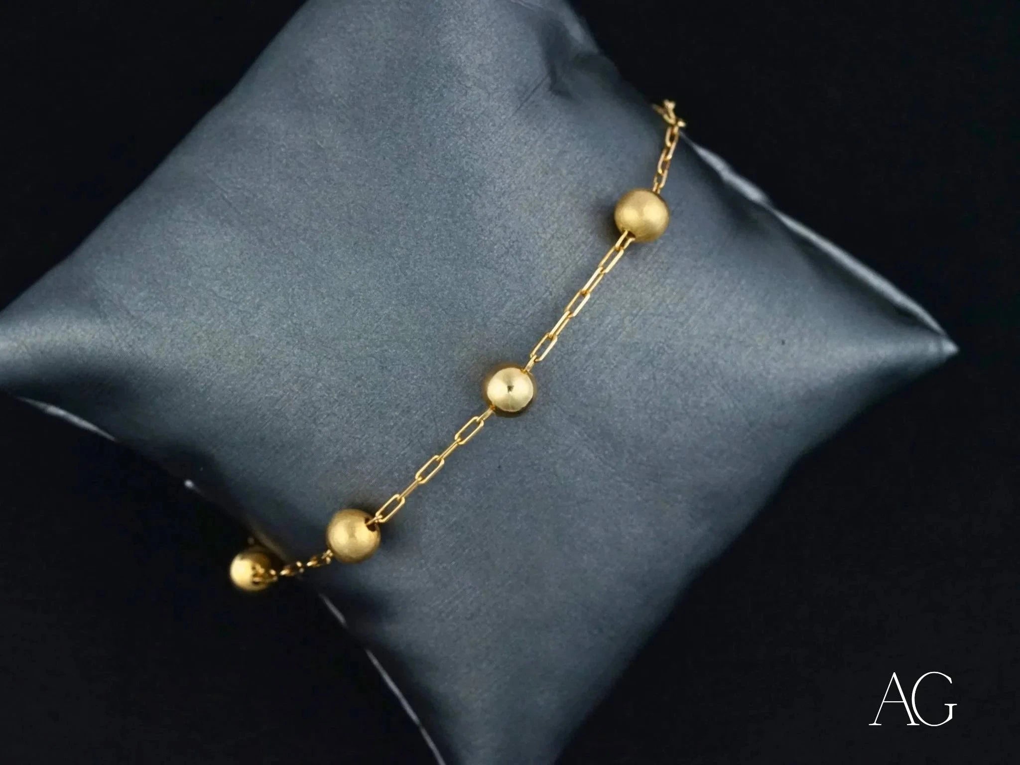 Elegant 18k Gold Women's Bracelet with Spring Ring Clasp - Perfect for Weddings, Parties & Everyday Luxury Jewelry
