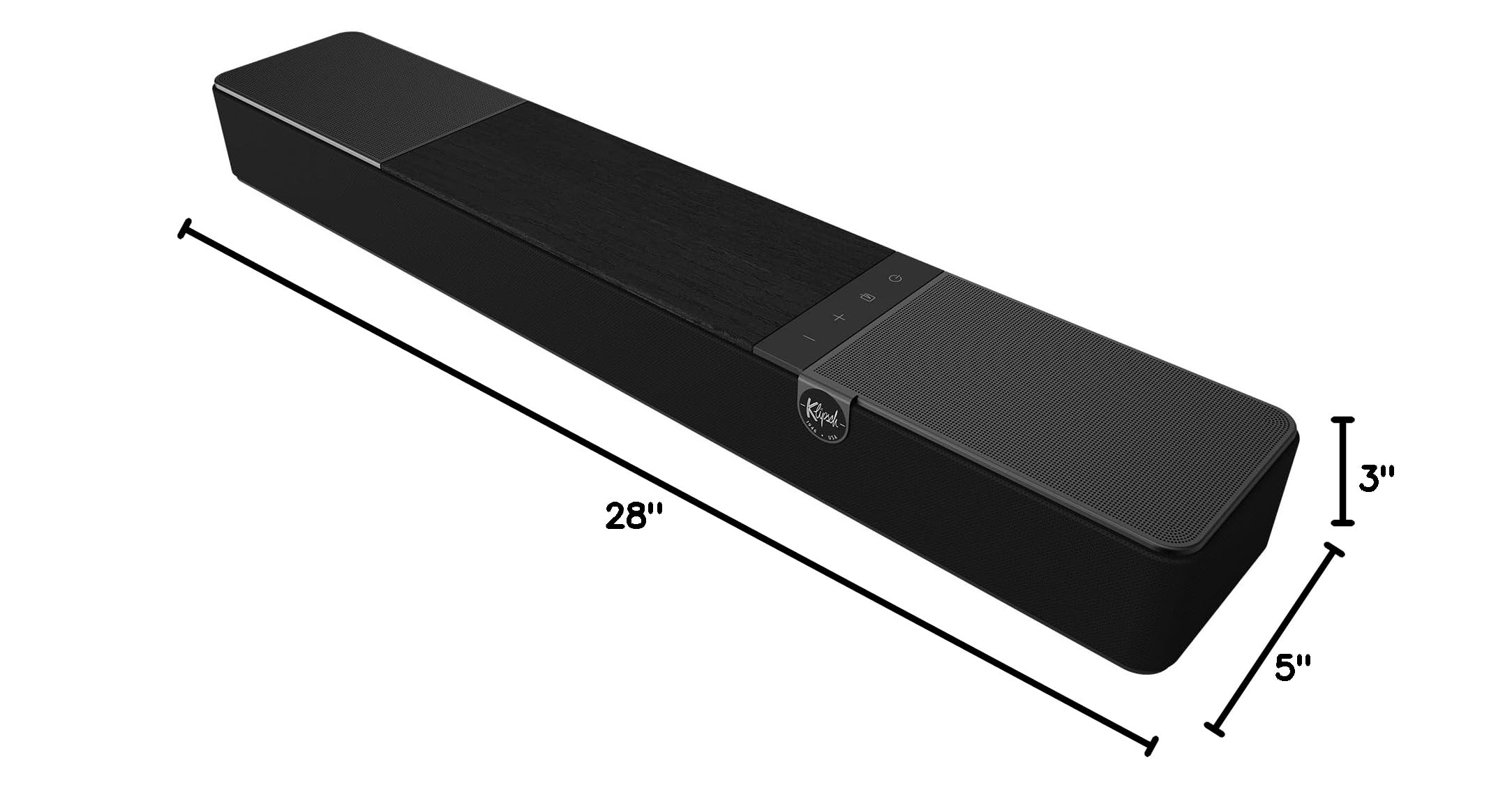 Klipsch Flexus CORE 100 2.1 Channel Sound Bar with Onkyo Technology | Bluetooth, Dolby Atmos & Custom Bass | Home Theater & Gaming Audio System - Black
