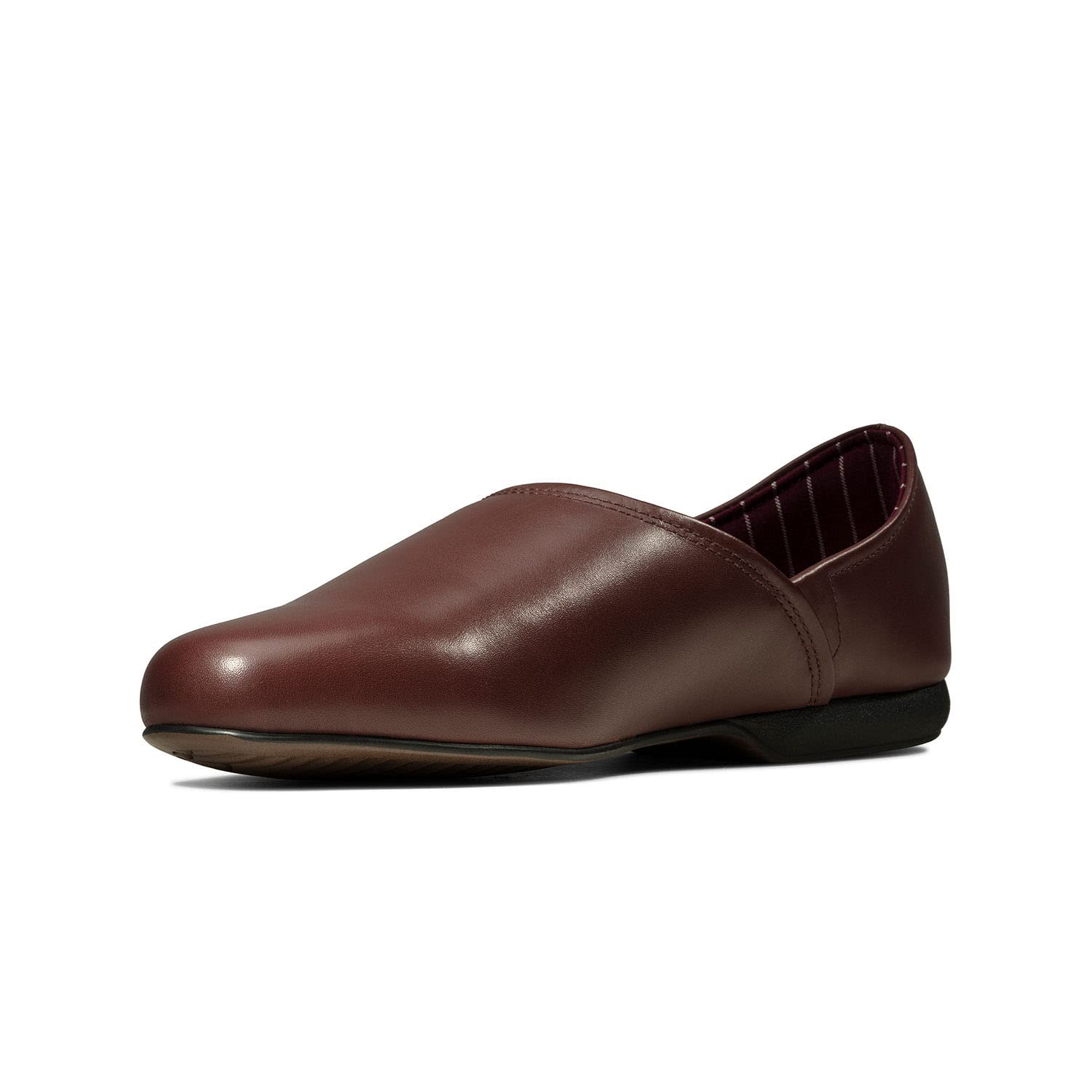 Clarks Men's Harston Elite Black Leather Slippers - Comfortable Indoor & Outdoor House Shoes for Relaxation, Lounging & Casual Wear