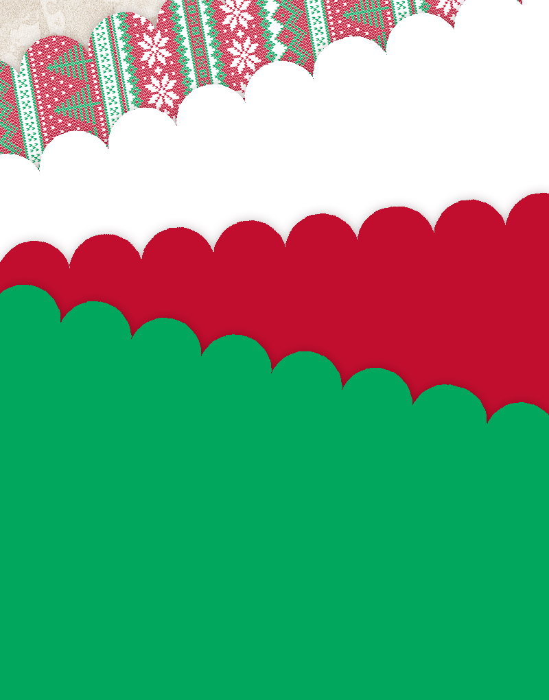 Festive Christmas Sweater Scalloped Tissue Paper - Holiday Gift Wrapping, Party Decorations & DIY Craft Supplies for Seasonal Celebrations