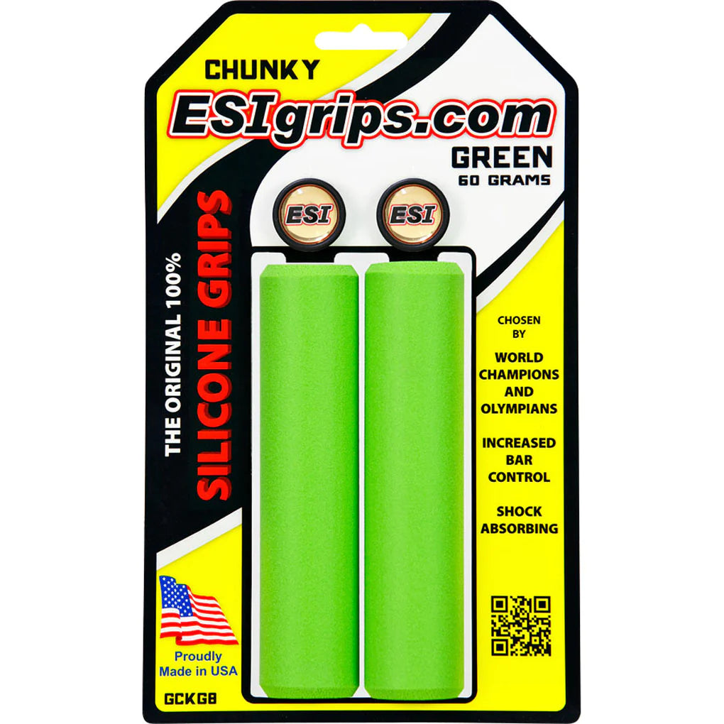 ESI Chunky Grips - Extra Thick Comfortable Bike Handlebar Grips for Mountain & Road Bicycles | Perfect for Long Rides, Commuting & Off-Road Cycling