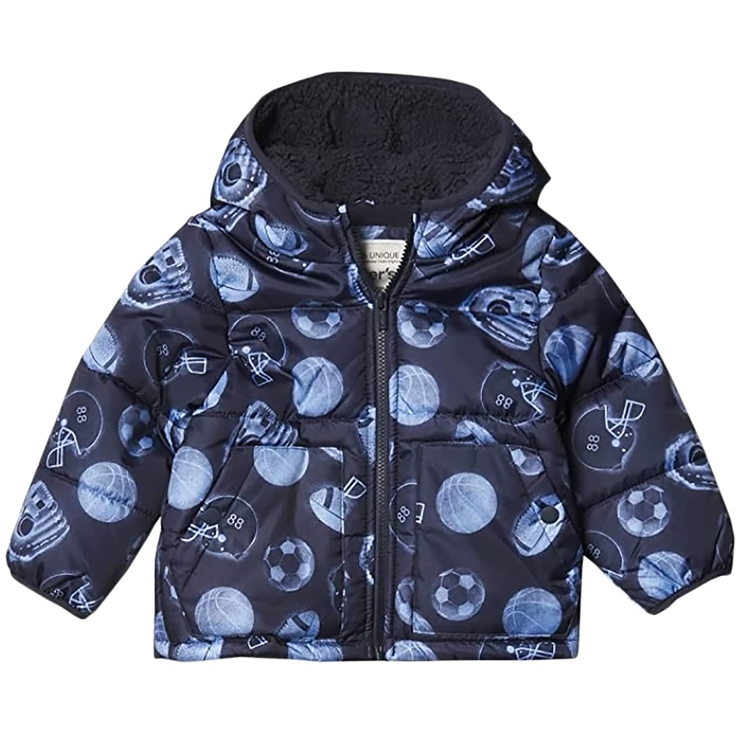 Carter's Boys' Fleece Lined Midweight Jacket - Warm Winter Coat for Kids, Water-Resistant Outdoor Jacket for Boys | Perfect for School, Playground & Cold Weather Activities