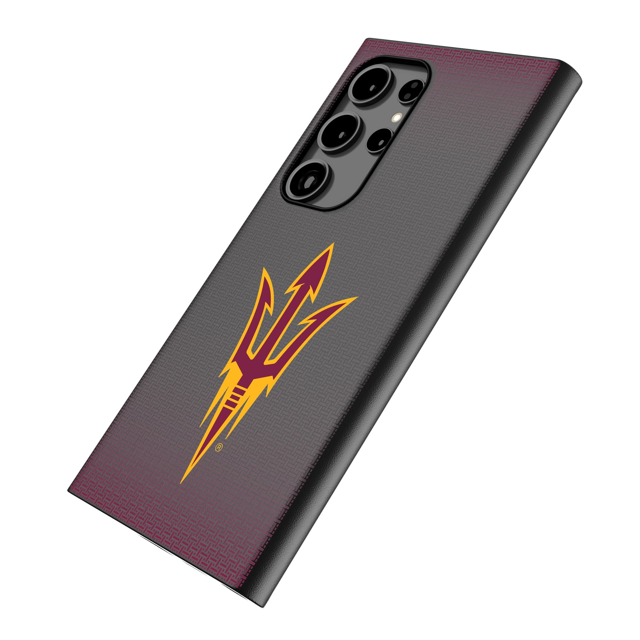 Arizona State University Sun Devils Linen MagSafe Compatible Phone Case for Samsung Galaxy - Perfect for Game Days, Campus Life & School Spirit