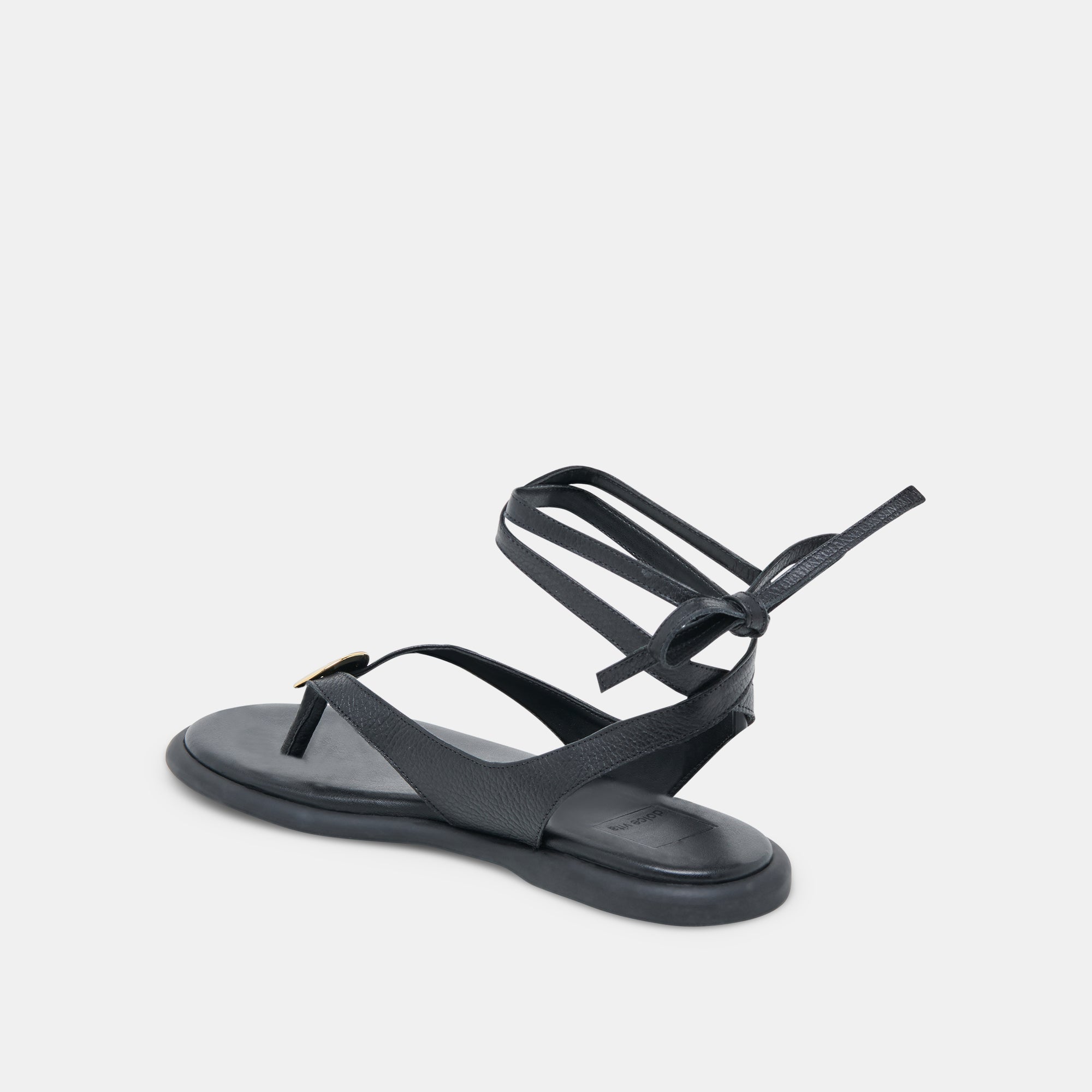 JUDY Women's Black Leather Sandals - Comfortable & Stylish Casual Footwear for Summer, Beach, and Outdoor Walking