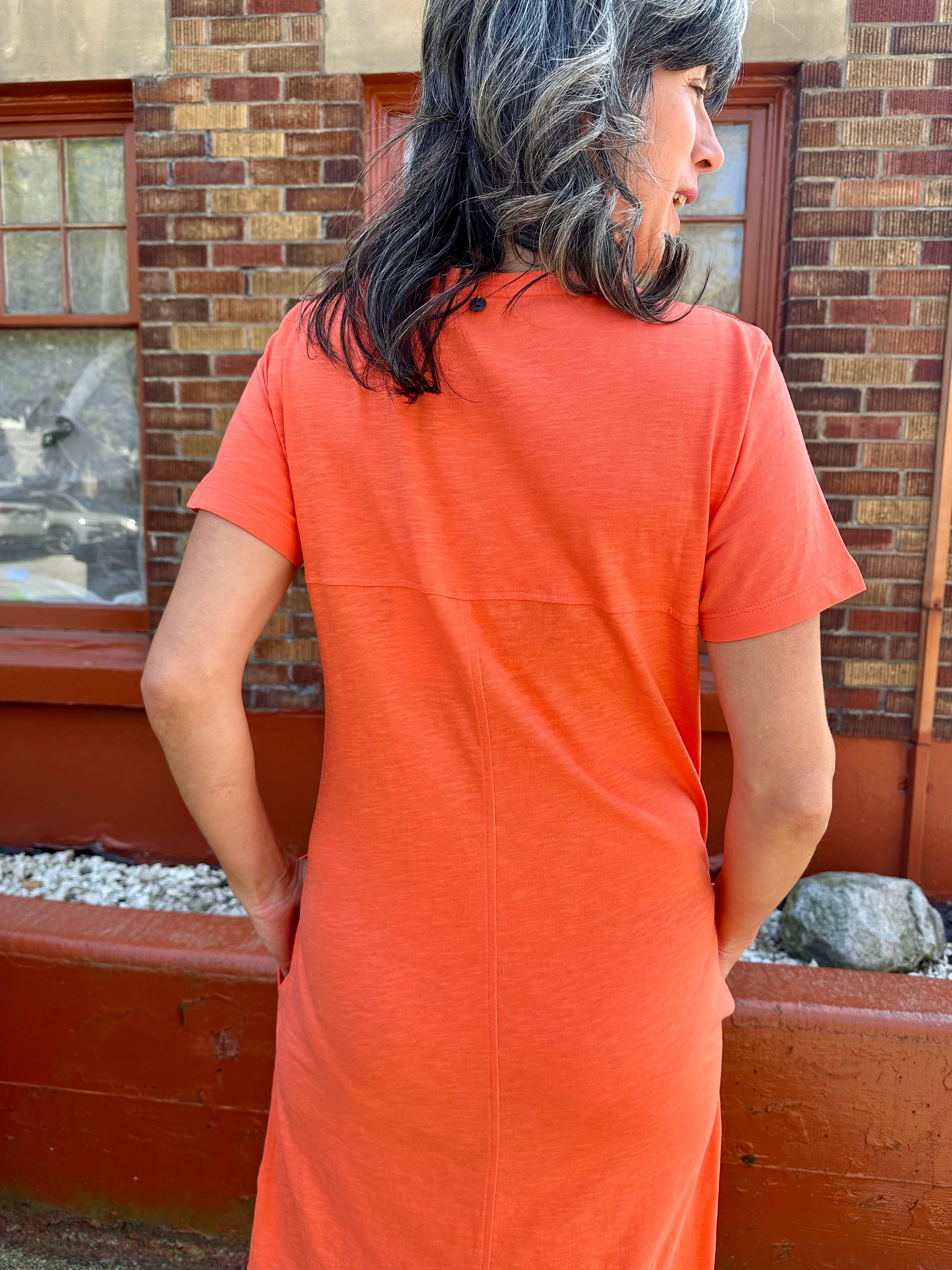 Stylish Women's Orange Floral Summer Dress - FO7507 | Casual & Party Wear | Perfect for Beach, Vacation & Date Nights
