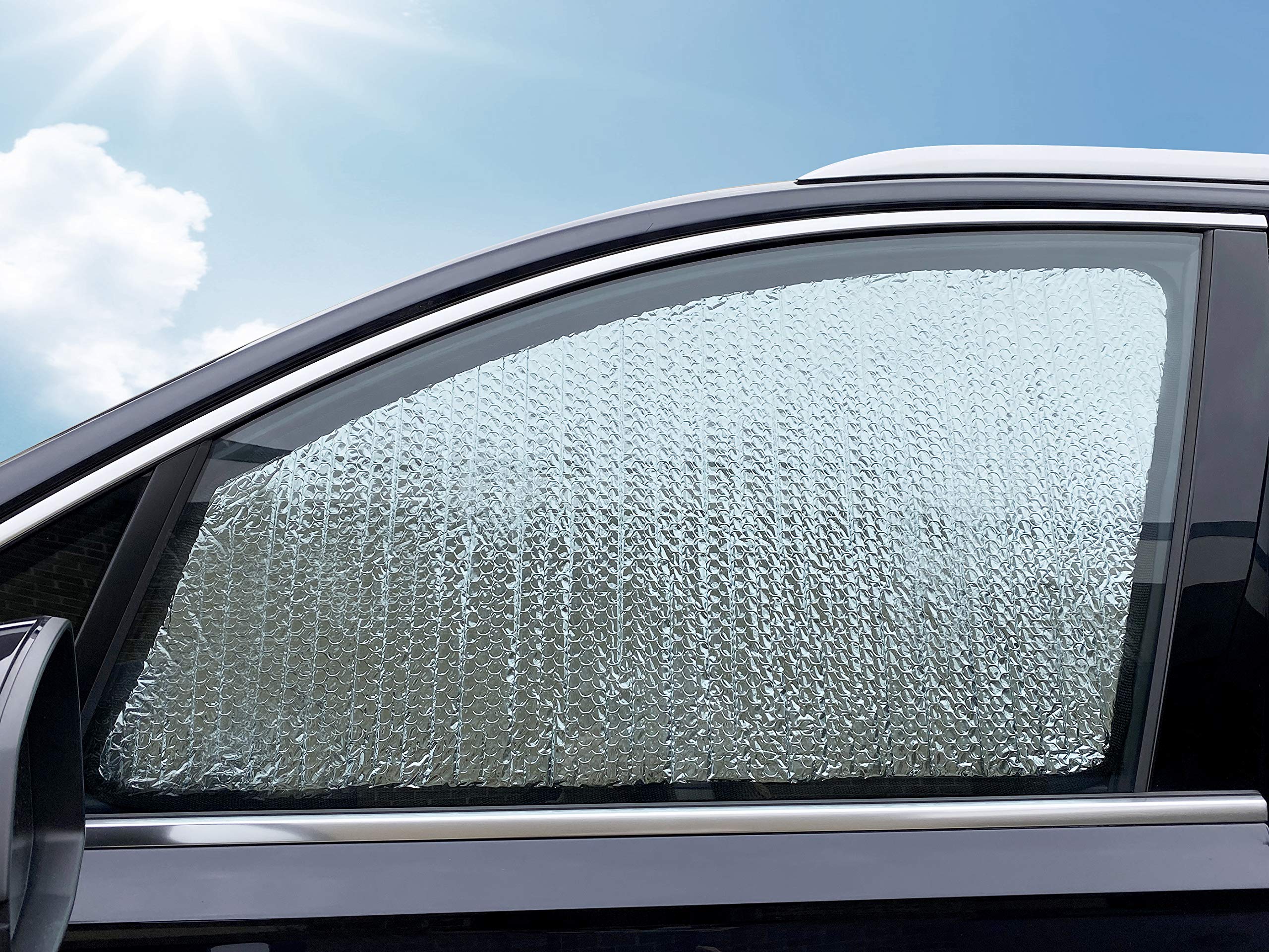 YelloPro Custom Fit Side Window Sunshades for 2010-2014 Cadillac CTS Wagon (2-Pack) | UV Reflective Sun Protection | Made in USA | Perfect for Road Trips & Summer Driving